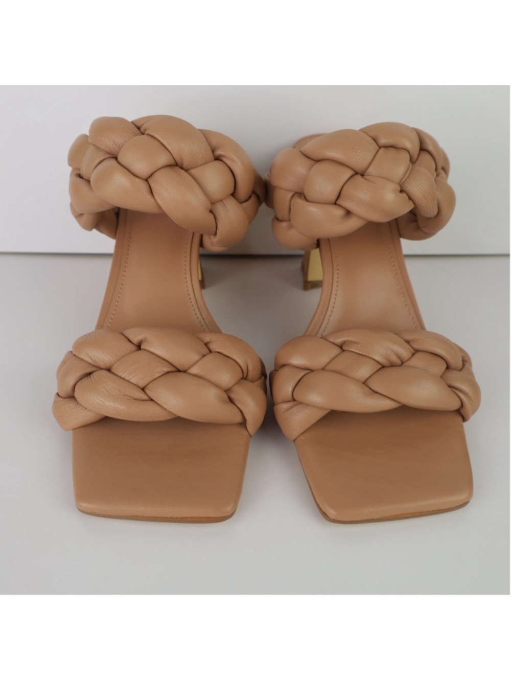 Marc Fisher Women's Hammy Braided High Heel Slide Sandals Natural Size 6- 0380 - Picture 3 of 14